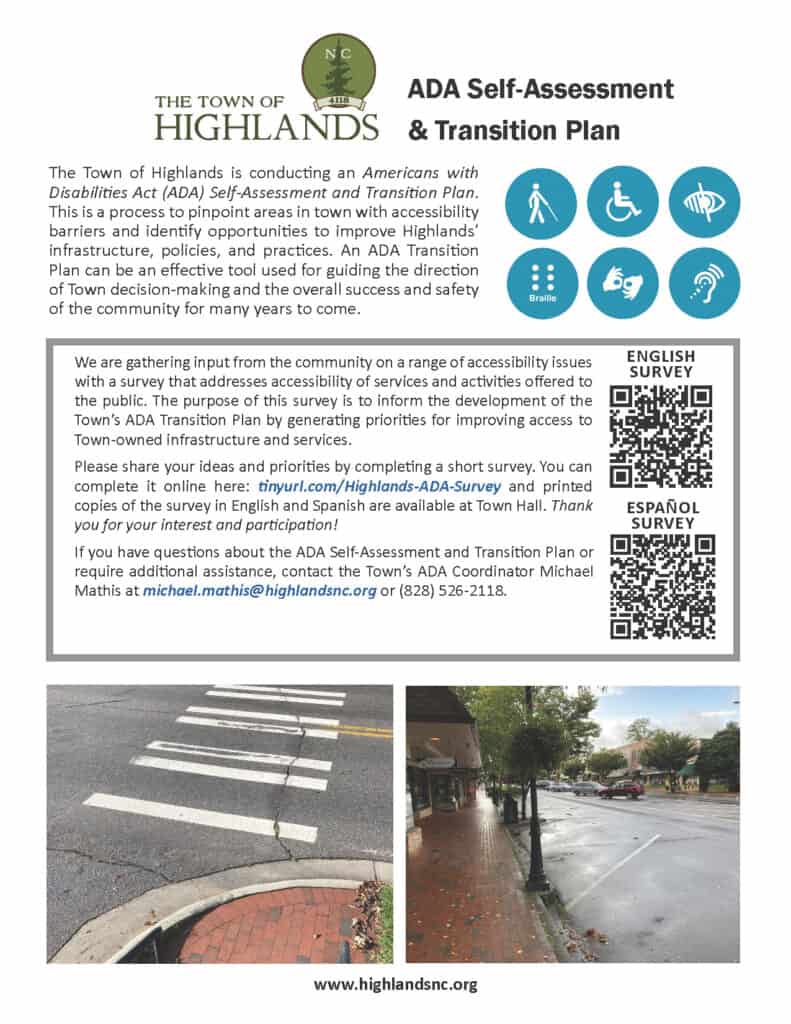 Highlands ADA Survey Flyer